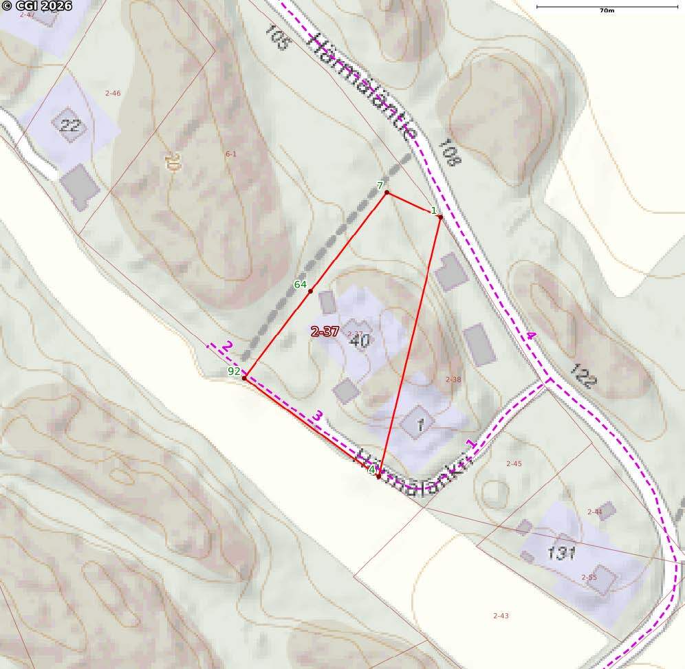 Kiinteistö kartalla