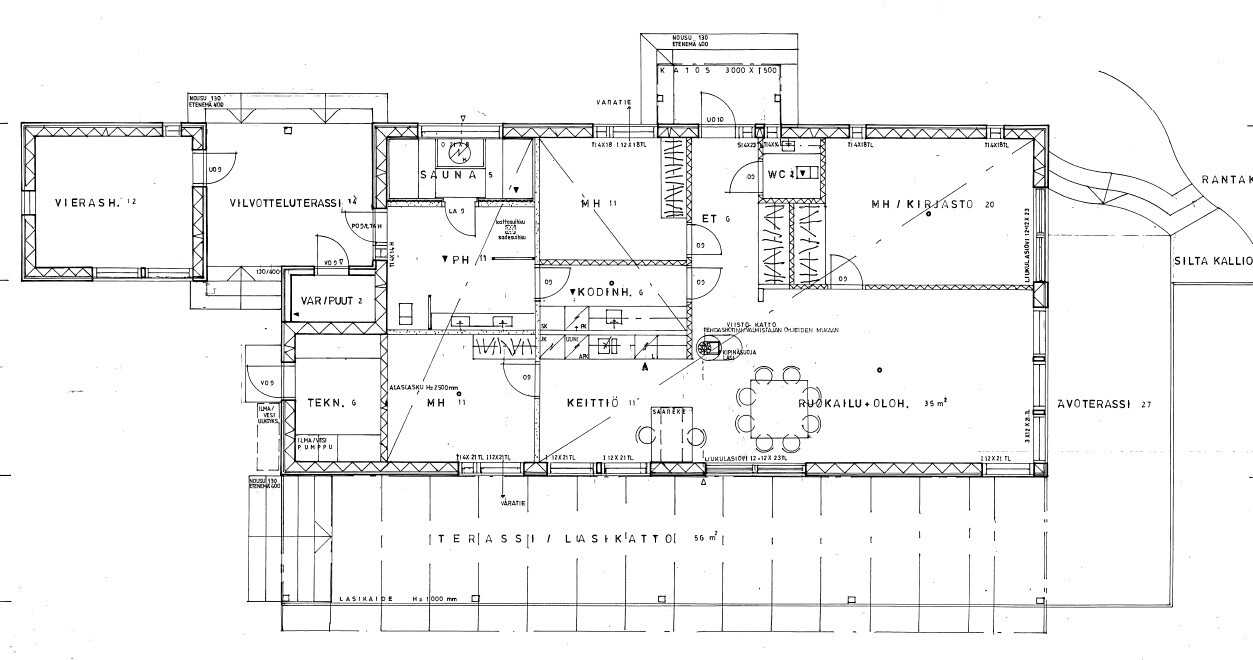 Pohjakuva uusi mökki