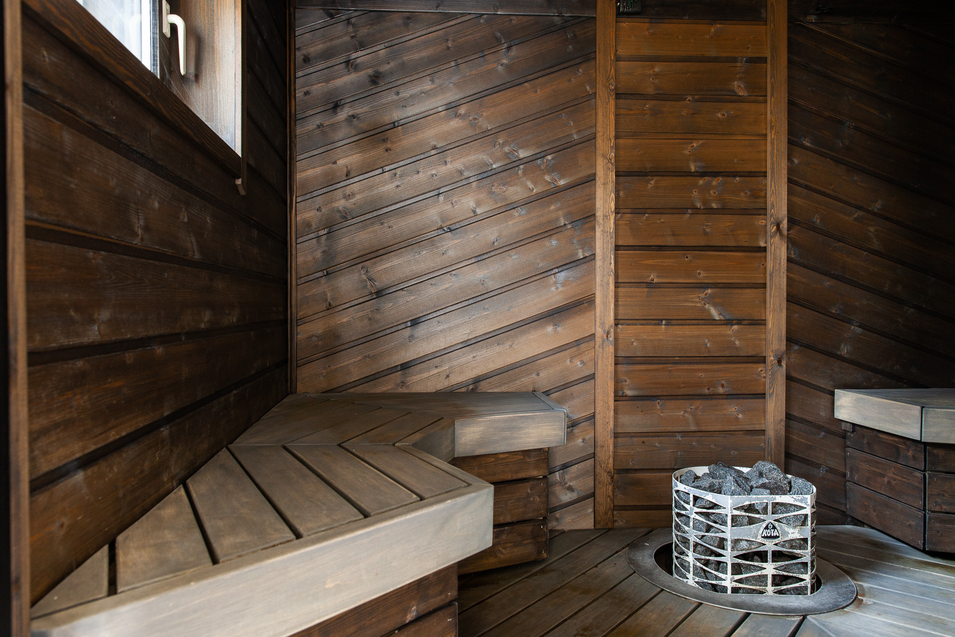 Yhteiskäytössä oleva saunaosasto