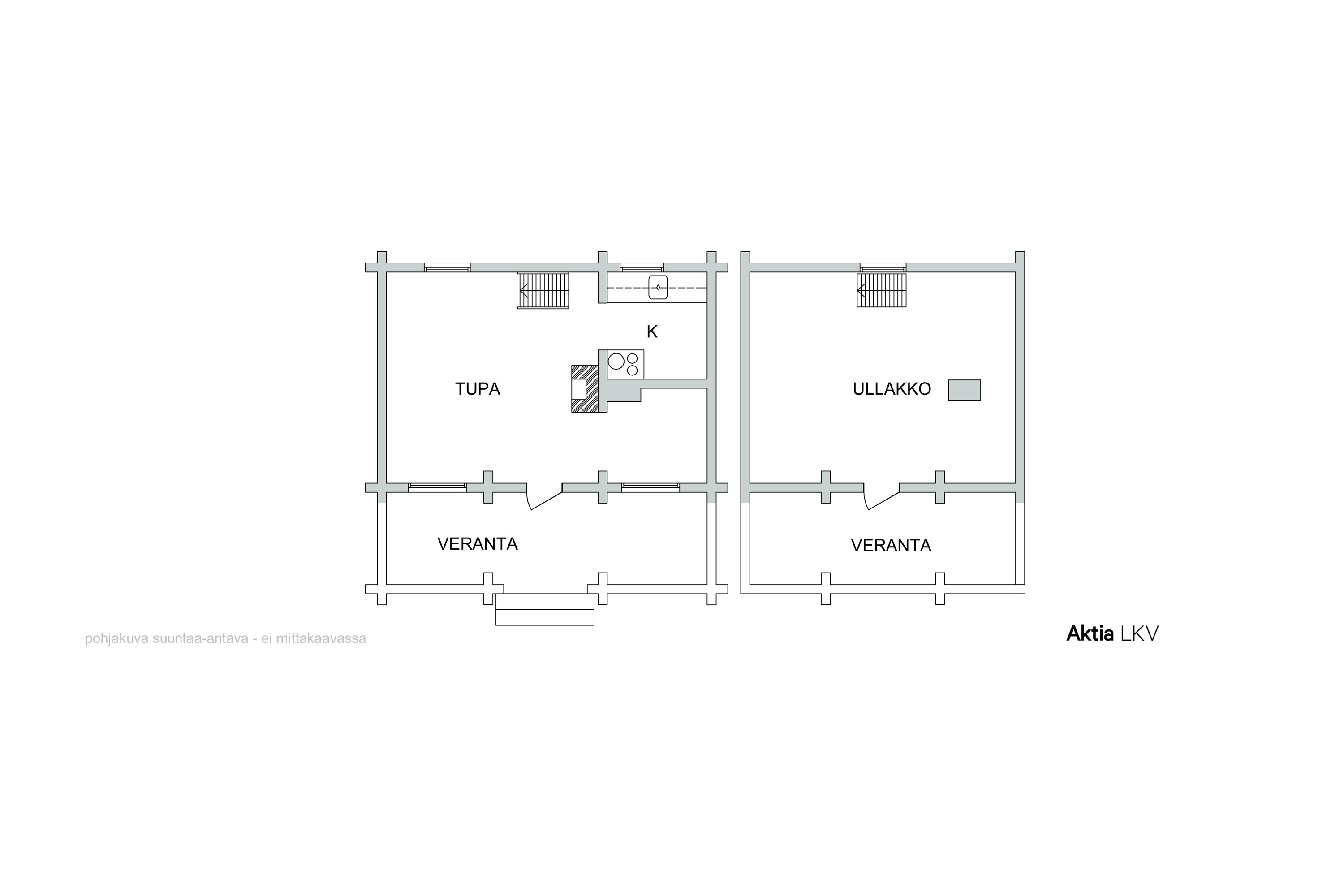 Päärakennuksen pohjakuva