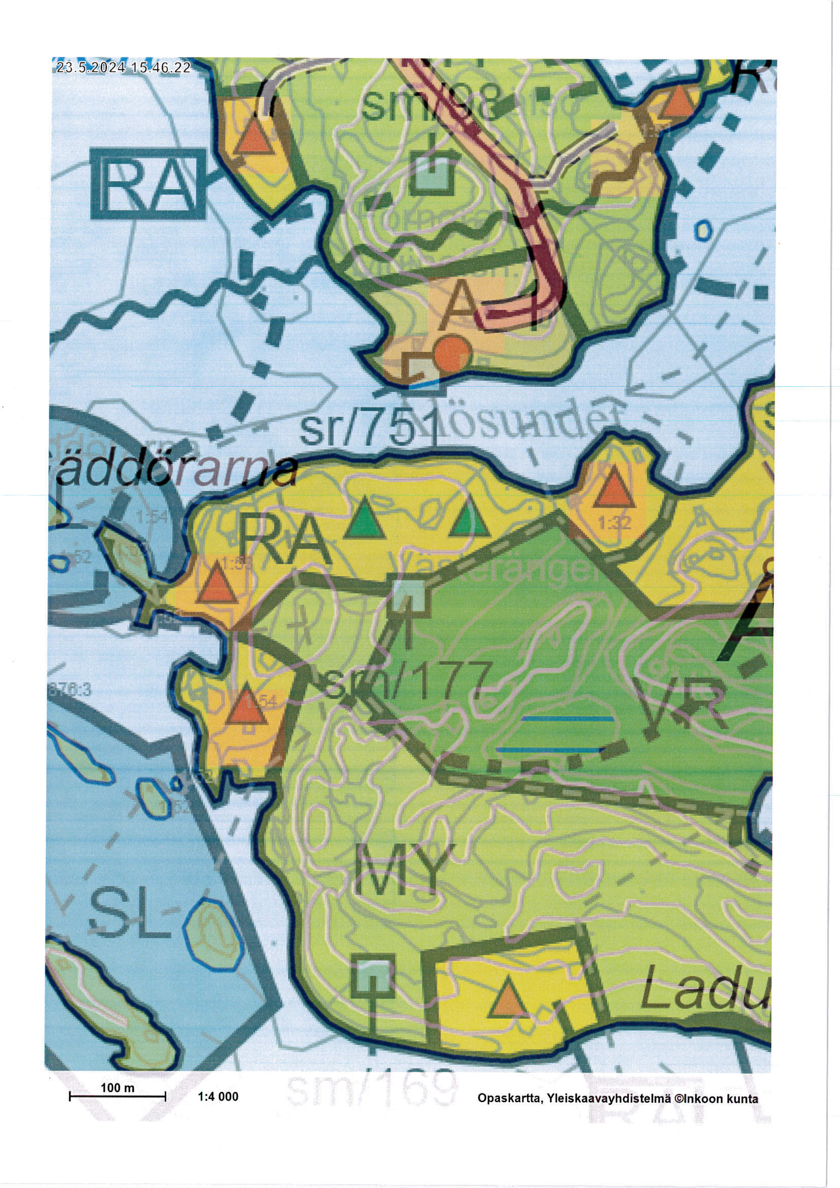 Inkoon sisäsaariston kaavaote