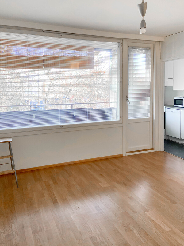 Kuva tyhjästä asunnosta.