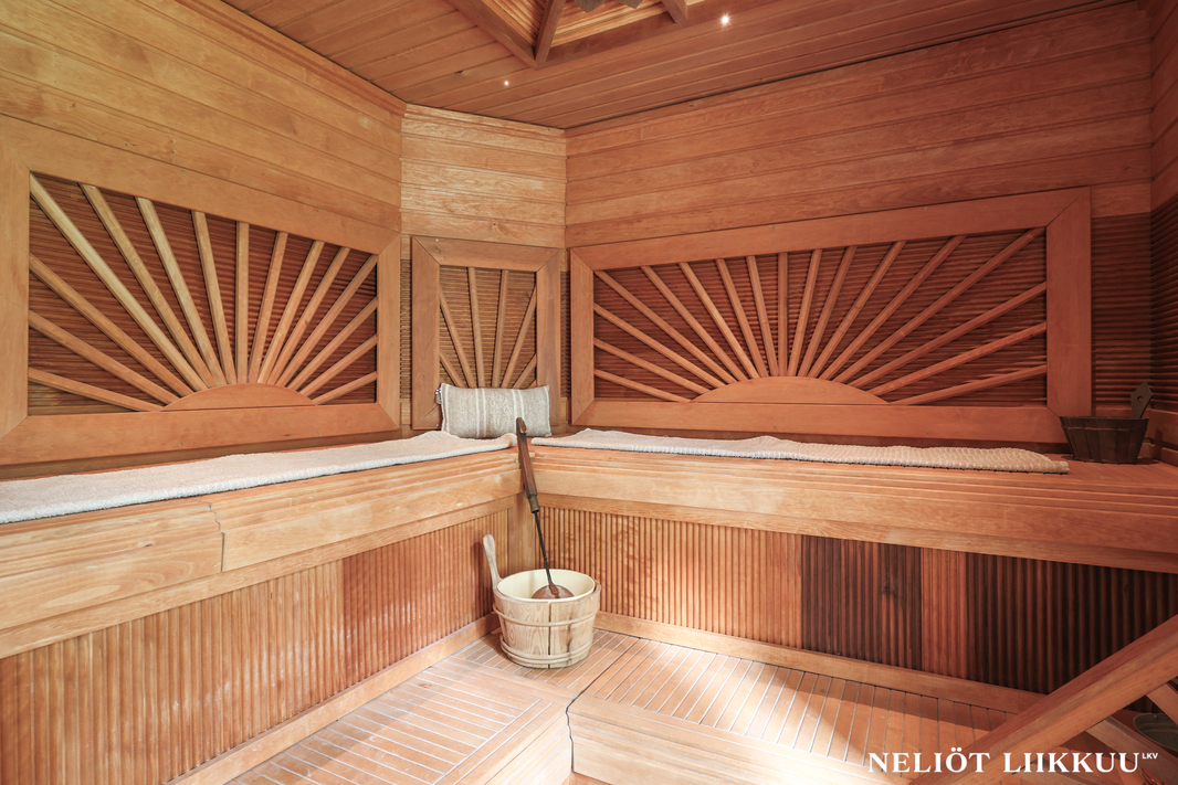 Upea sauna!