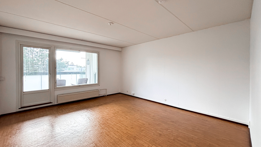 Suuri ja valoisa olohuone