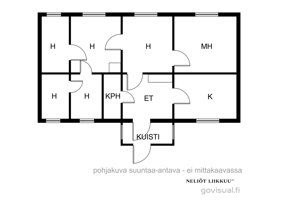 Suuntaa antava pohjakuva Kievari