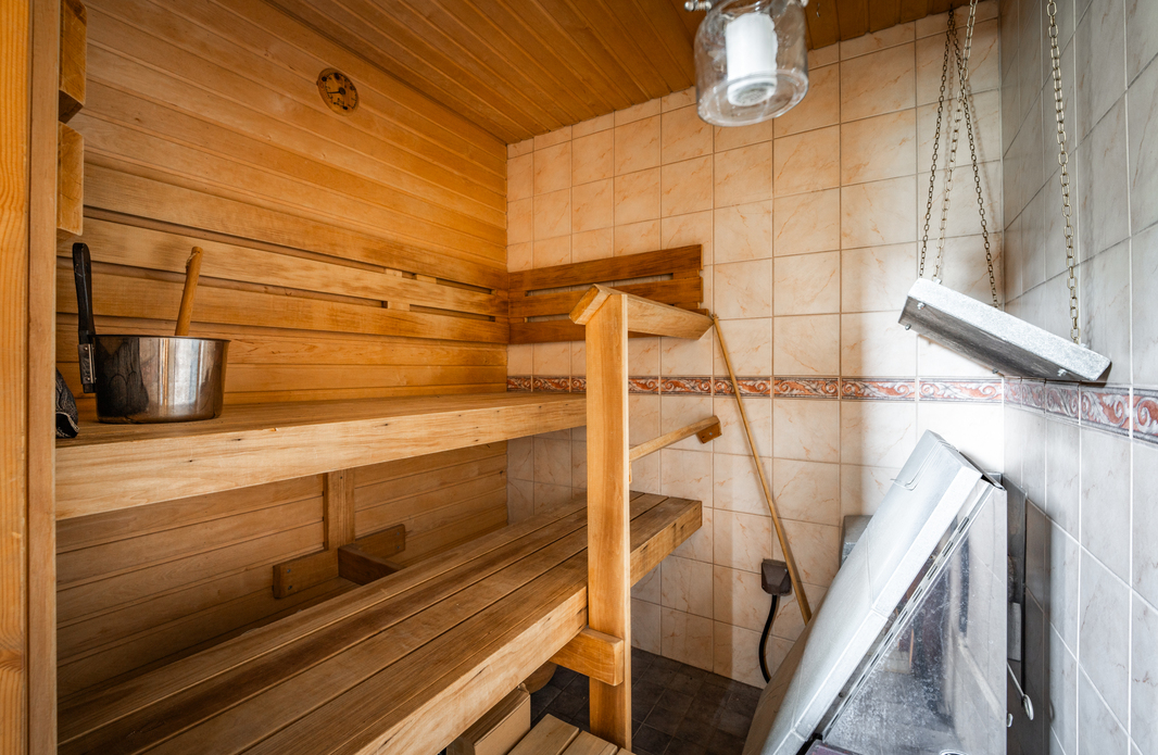 Saunassa puu / sähkökiuas