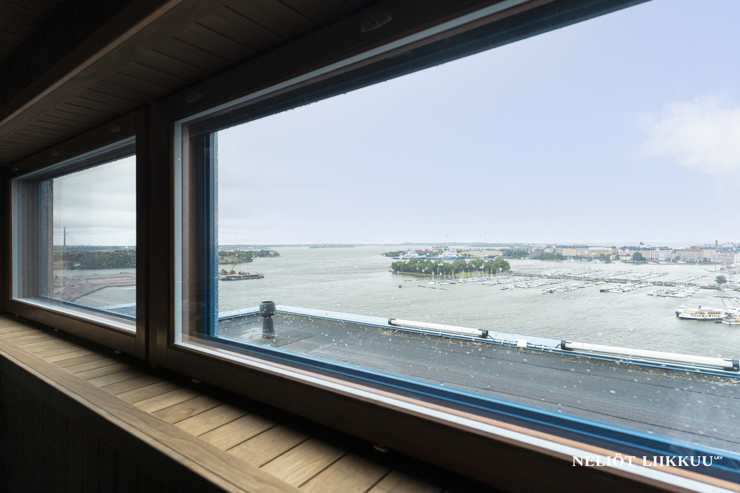 Näkymä yhtiön saunasta