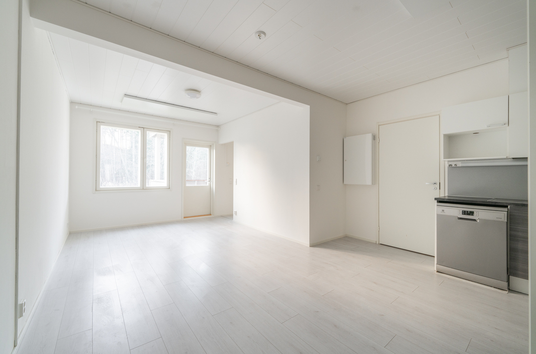 Näkymä olohuoneeseen