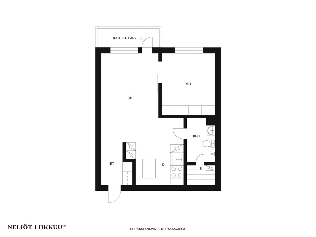 Pohjakuva suuntaa antava, ei mittakaavassa