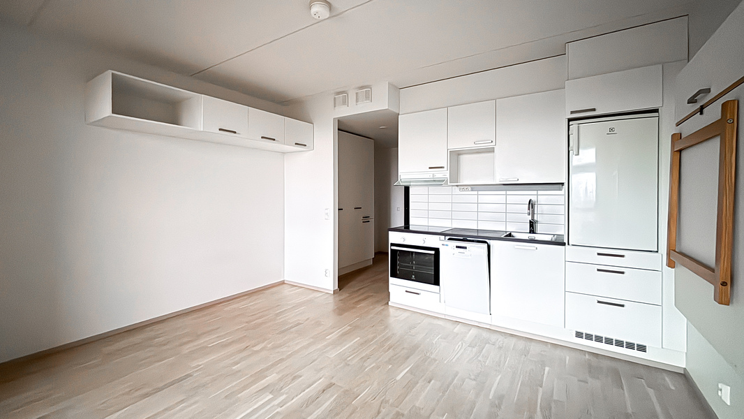 Runsaasti kiinteää kaappitilaa