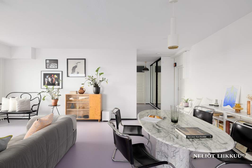 Tilava olohuone / eteinen