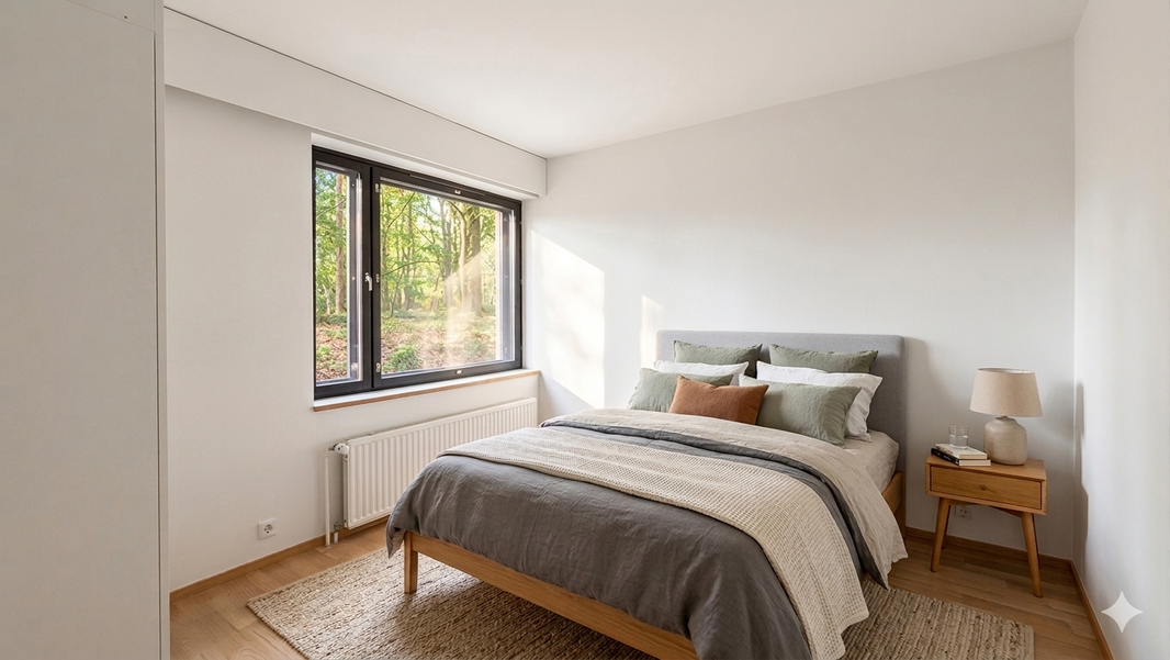 Digistailattu kuva makuuhuoneesta