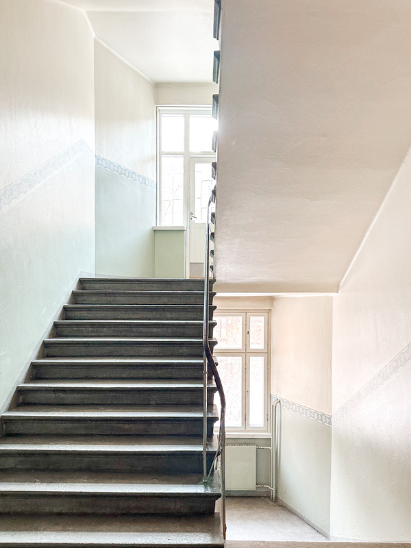 Kaunis rappukäytävä.