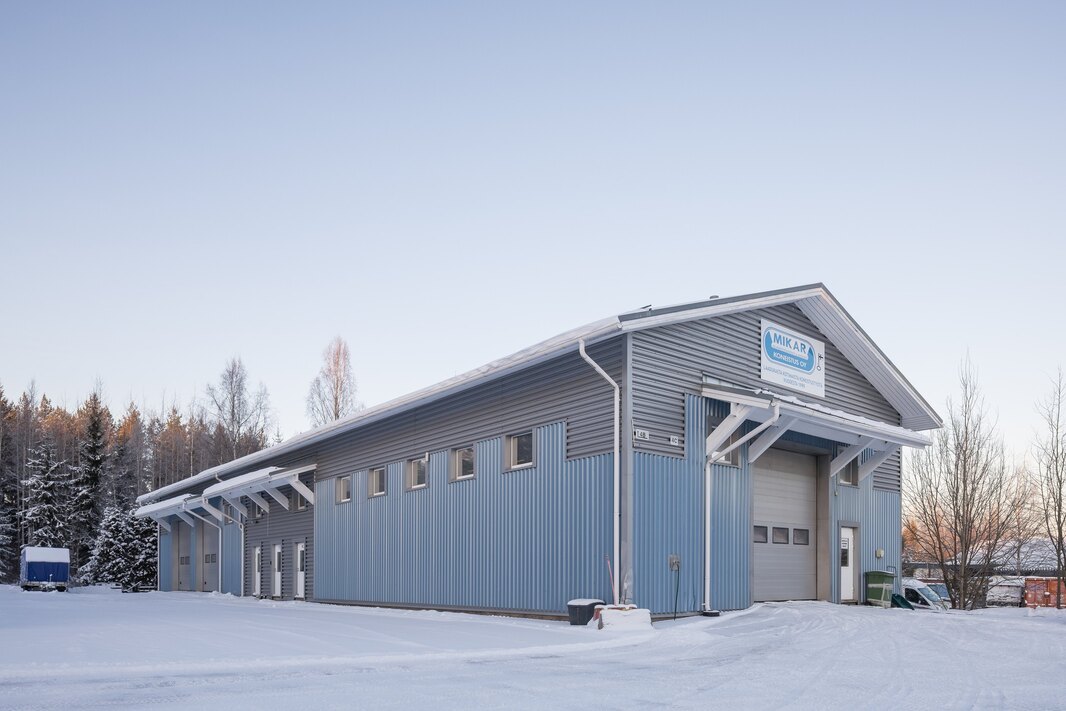 Hallirakennus on käyttöönotettu v. 2010.