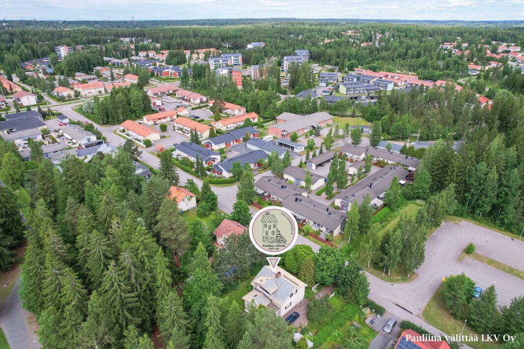 Lähin päiväkoti n. 400 m, Martin koulu n. 500 m.