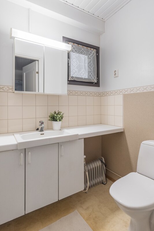 Erillinen wc, tuuletusikkuna.