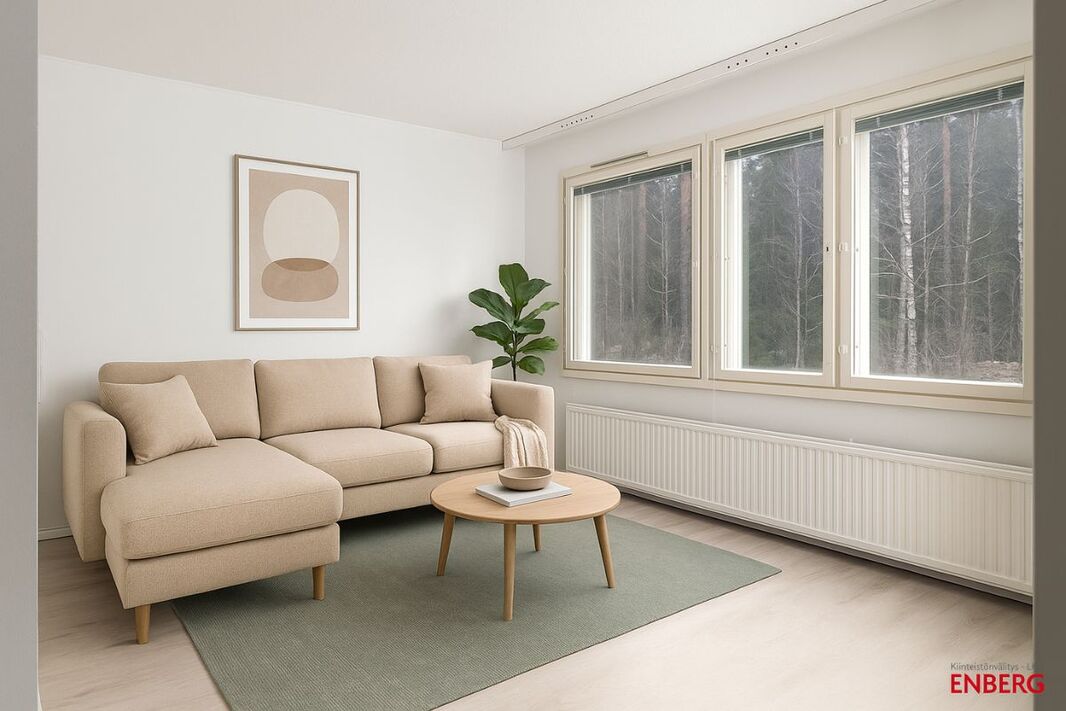 Digistailattu olohuone