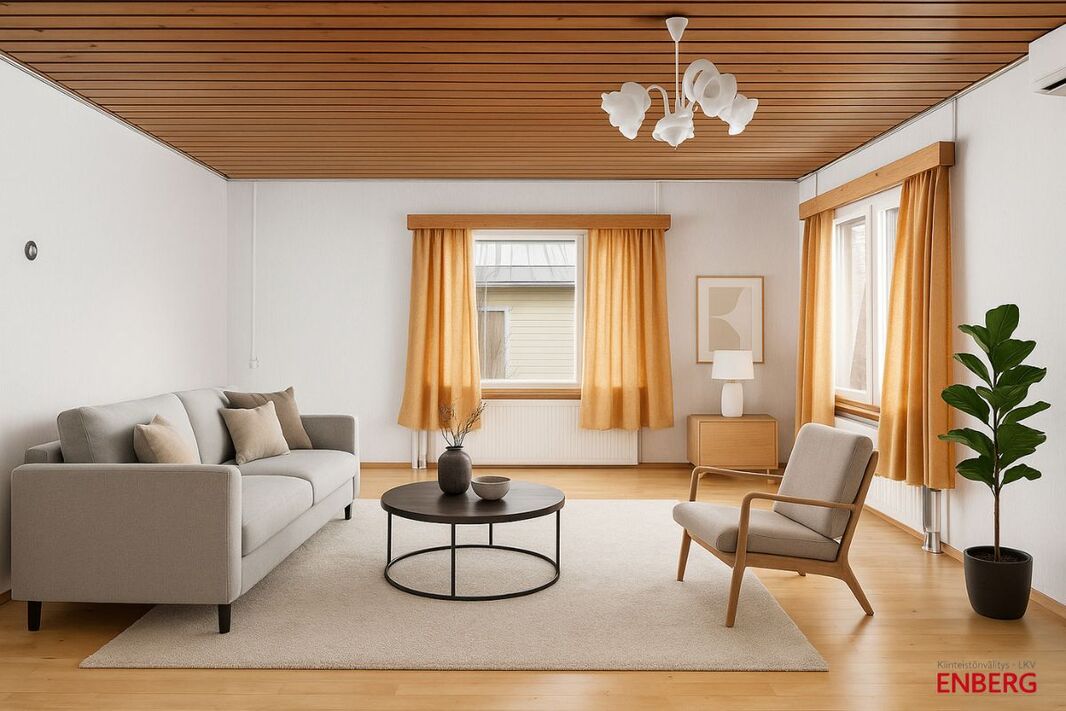 Digistailattu olohuone