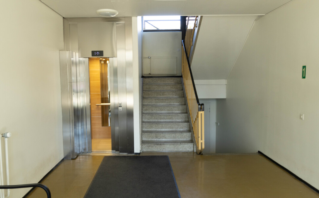 Raputon, vaivaton kulku ala-aulan hissiin