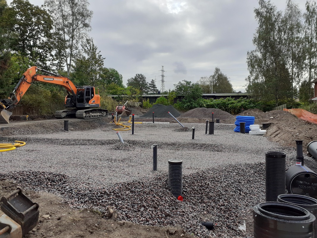 Erillistalojen perustustyöt käynnistetty