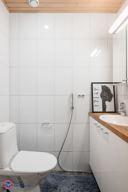 Alakerran erillinen wc.