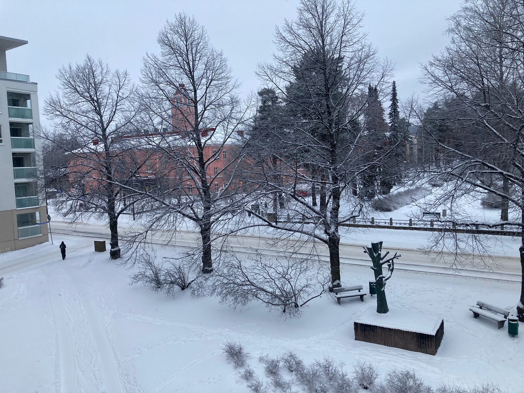 näkymä makuuhuoneesta