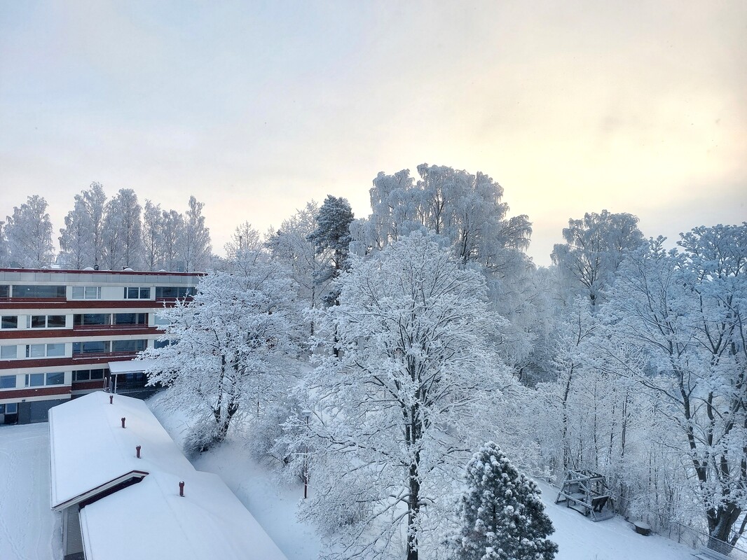 Näkymä makuuhuoneesta