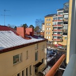 Parveke näkymä sisäpihan puoleen