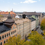 Julkisivu dronella 