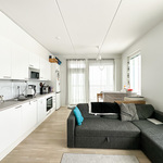 Olohuoneesta kulku lasitetulle parvekkeelle