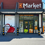K-market lyhyen kävelymatkan päässä