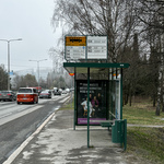 Lähin bussipysäkki vain muutaman askeleen päässä