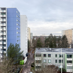 Näkymä parvekkeelta sisäpihalle