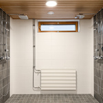 Taloyhtiön saunatilojen suihkutilat