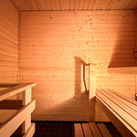 Asunnossa on oma sauna
