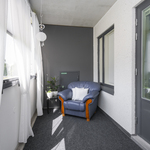 Lasitetulla parvekkeella on kokoa n. 9 m2. 