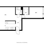 Läpitalon huoneisto, lasitettu parveke Huvilakadun suuntaan