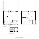 Asunnon tilat jakautuu neljään tasoon.