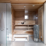 Tyylikäs saunaosasto