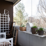 Lasitettu parveke toimii lisähuoneena 