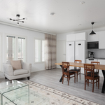 olohuone / avokeittiö