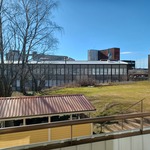 Parvekenäkymä sisäpihan puoleen