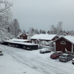 Talvinen parvekenäkymä