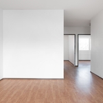 Yleiskuva eteisestä olohuoneeseen