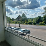 Näkymä lasitetulta parvekkeelta