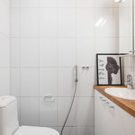 Alakerran erillinen wc.