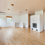 Olohuoneessa varaava takka