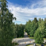näkymä lasitetulta parvekkeelta