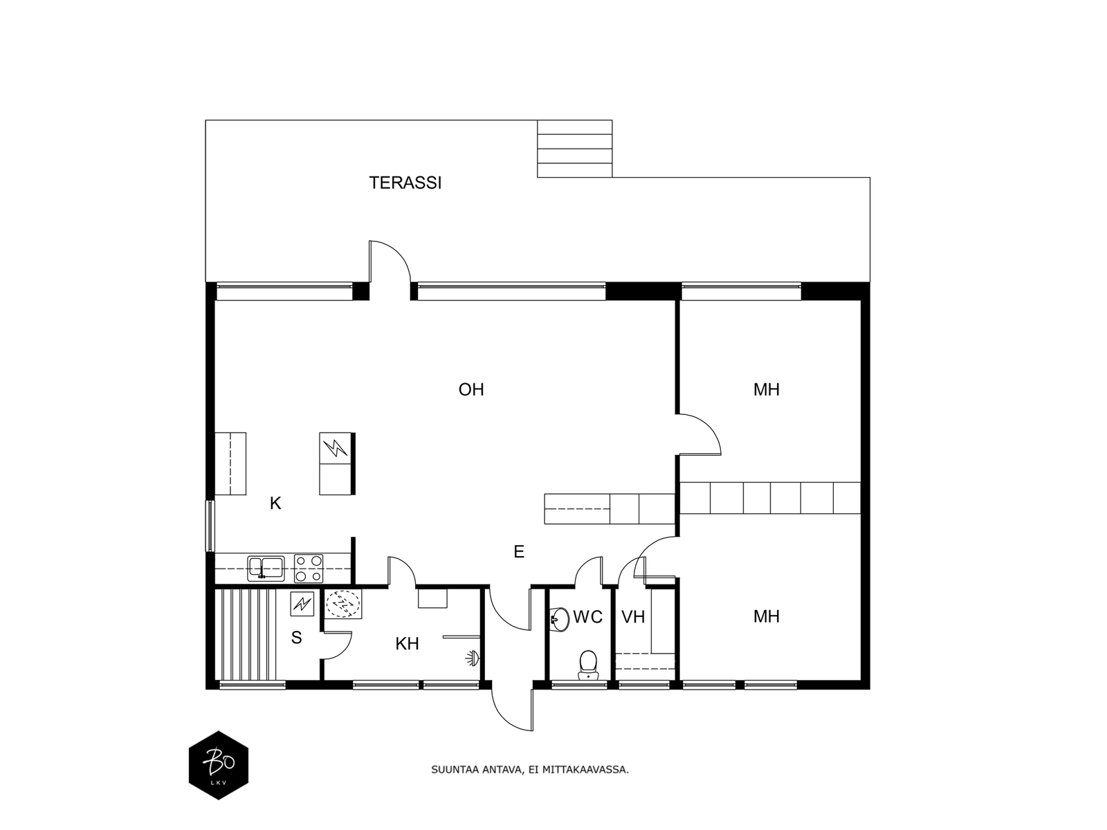 Harmaalokkikuja 3 D - kuva 2