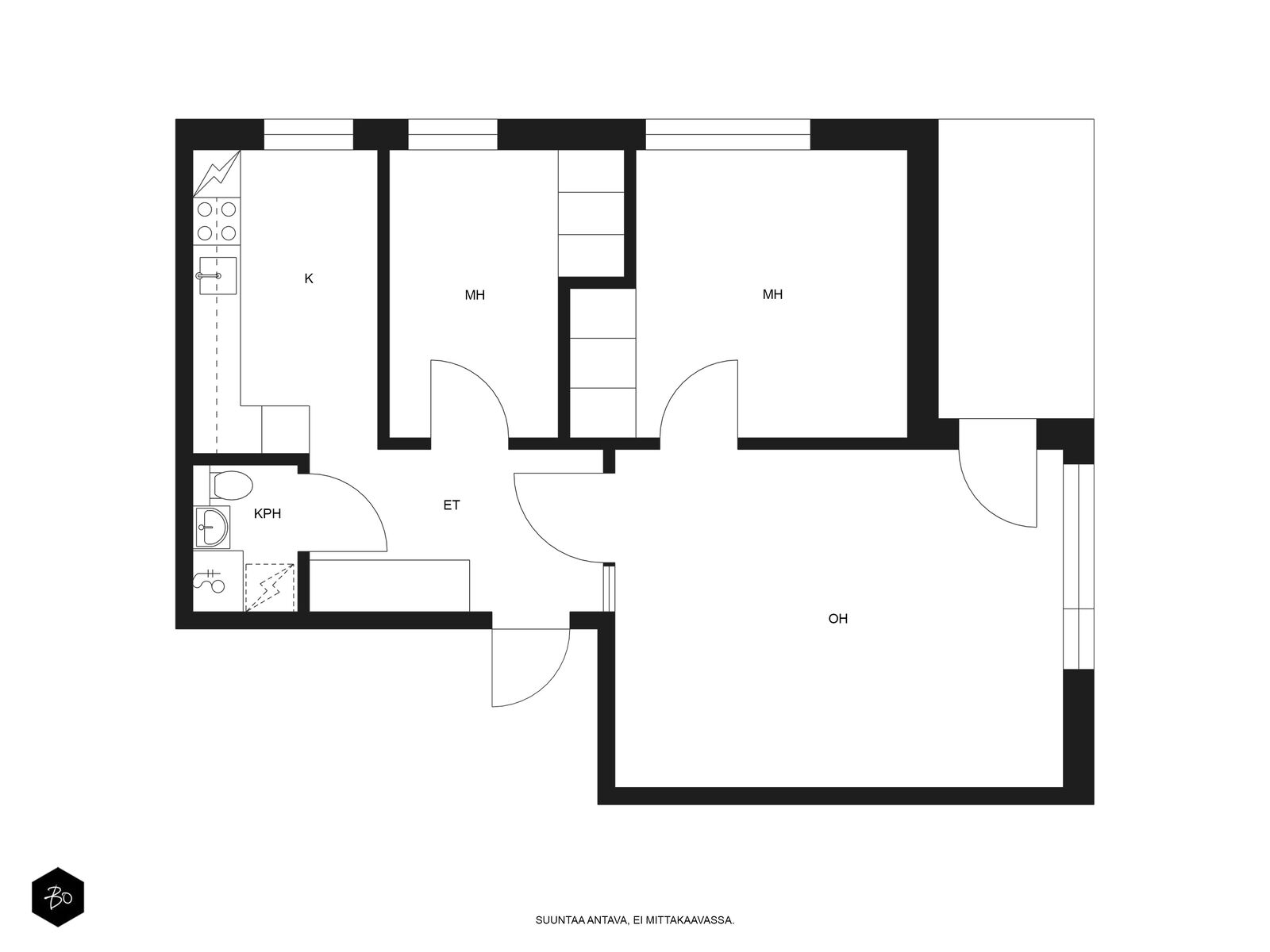 Läntinen Pitkäkatu 26 C - kuva 2